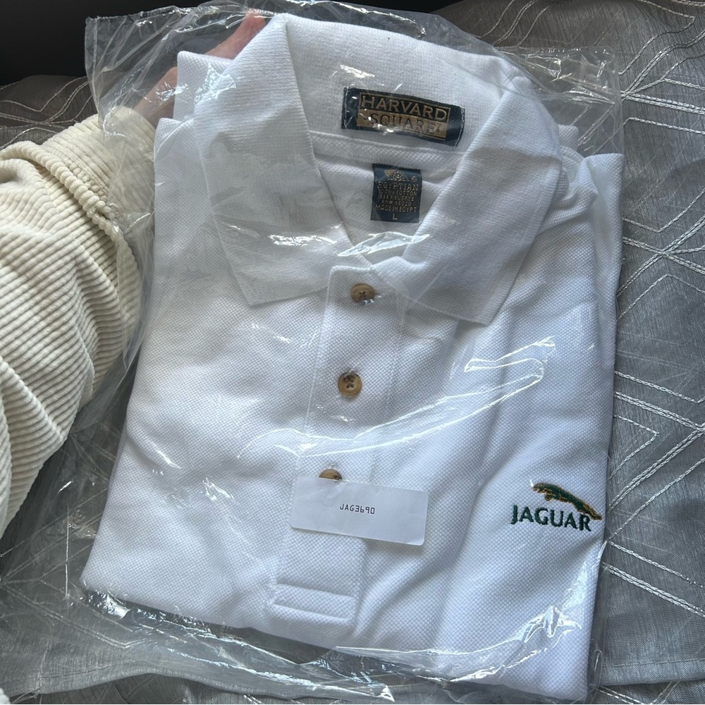 NEW Jaguar White Polo Shirt